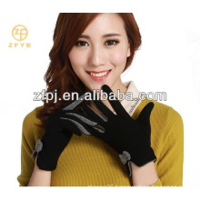 new design pretty elegant Warm grey wool gloves